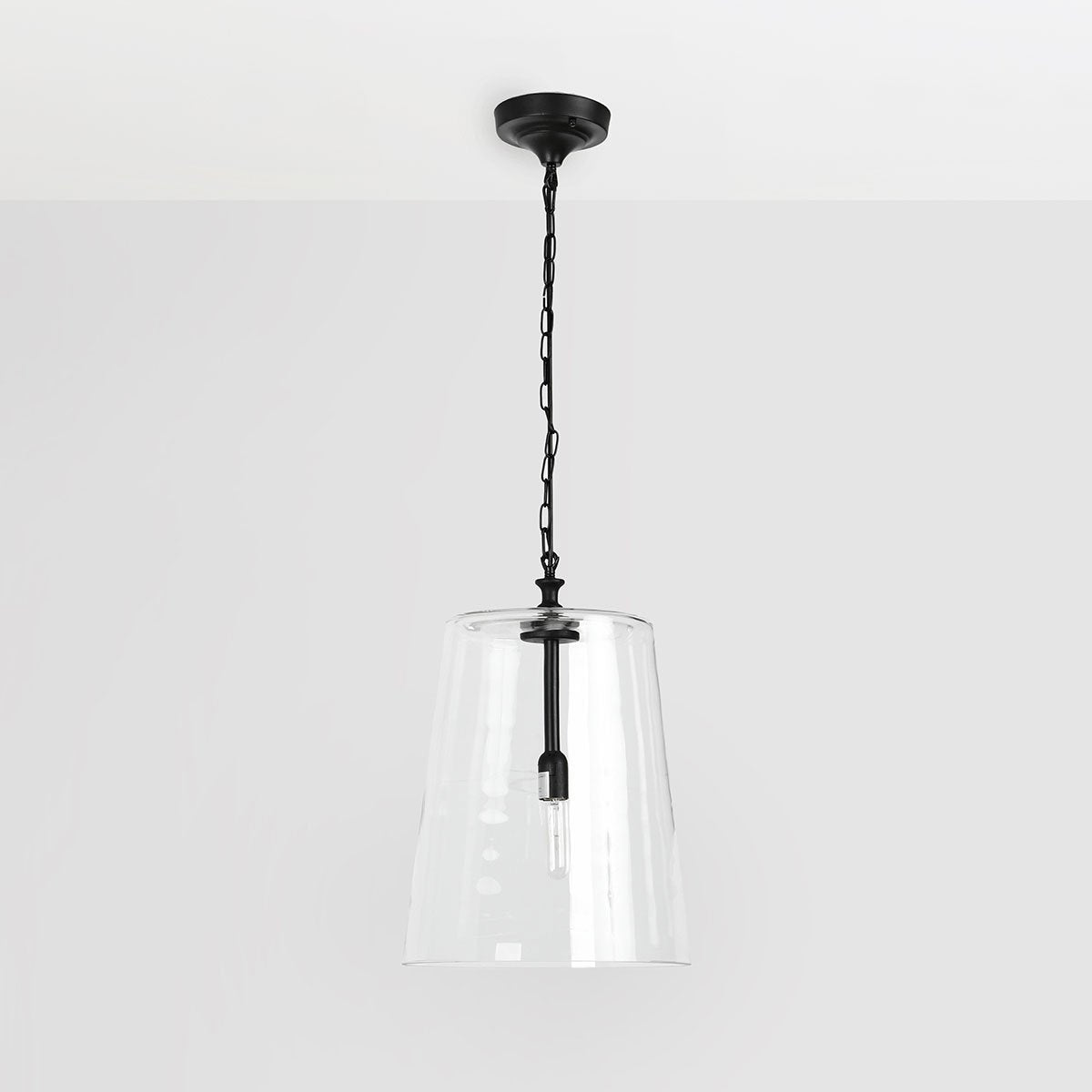 Delicate Glass Iron Pendant