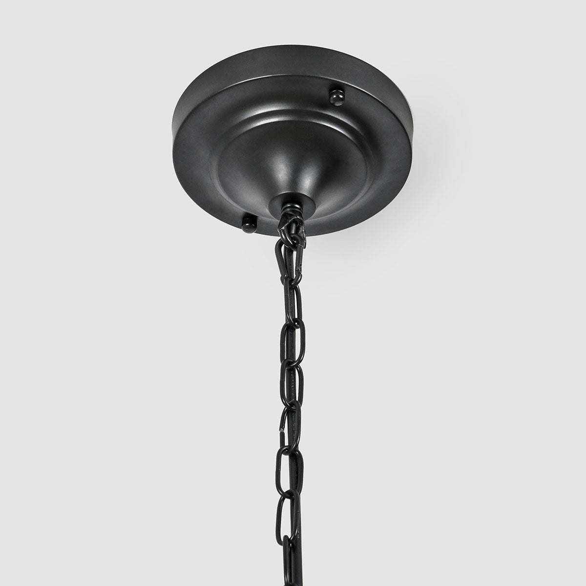 Delicate Glass Iron Pendant