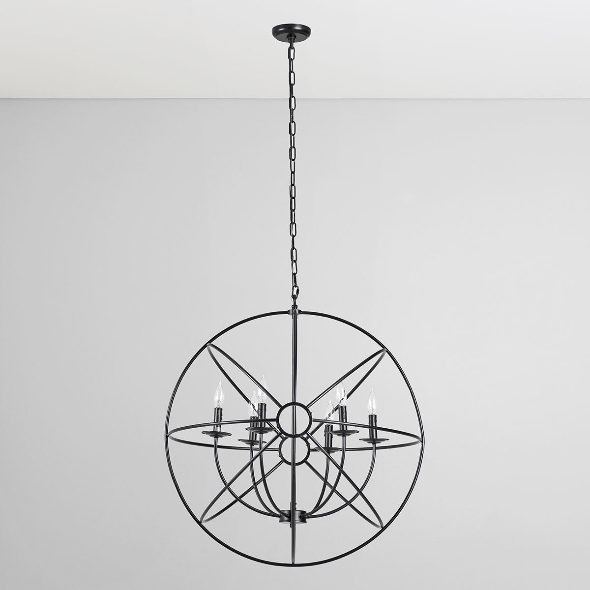 Industrial Iron Chain Chandelier
