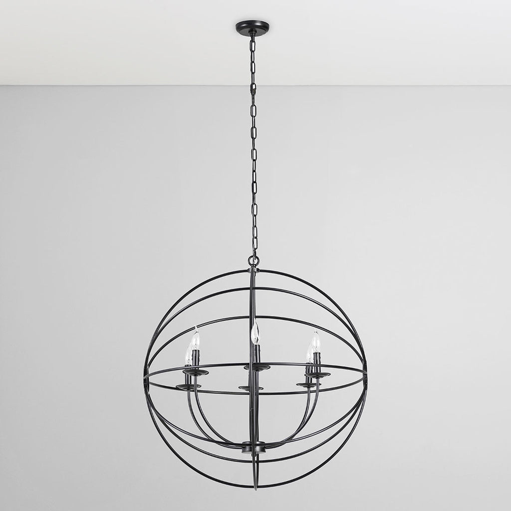 Industrial Iron Chain Chandelier