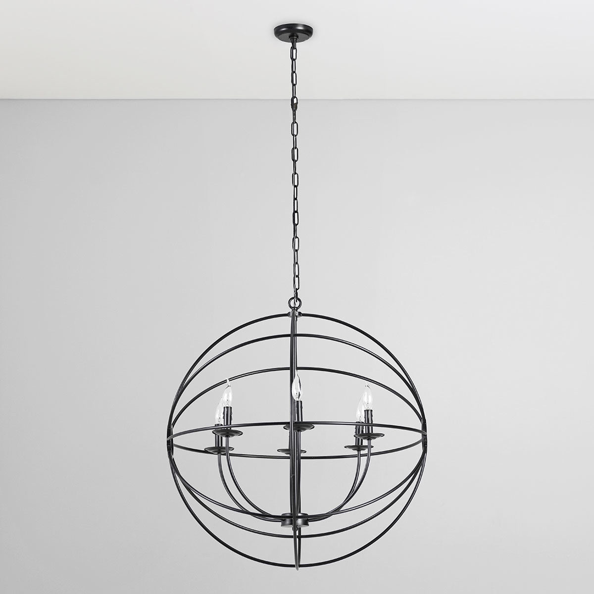 Industrial Iron Chain Chandelier