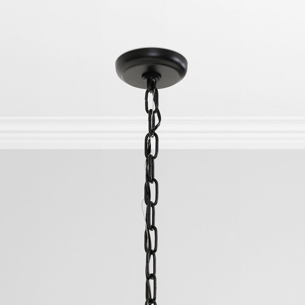 Compact Glass Round Chandelier