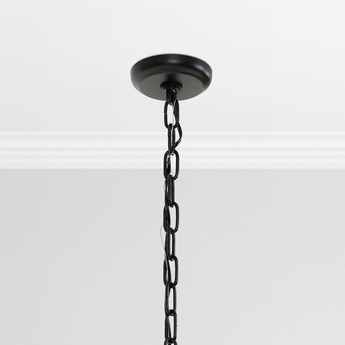 Compact Glass Round Chandelier
