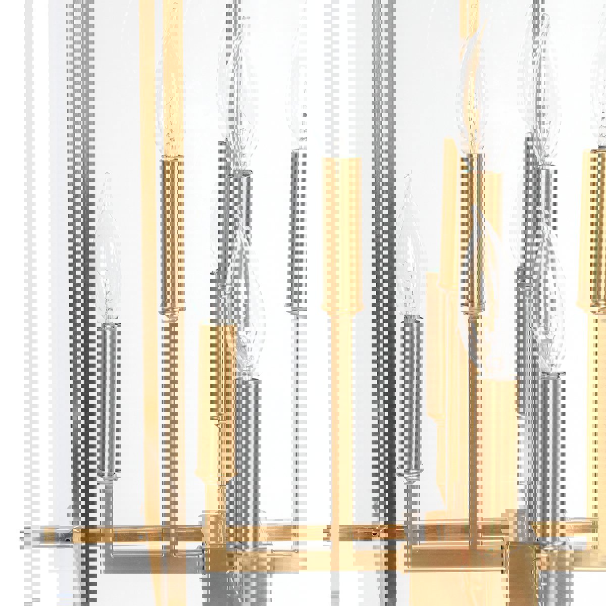 Acrylic Square Chandelier - Gold