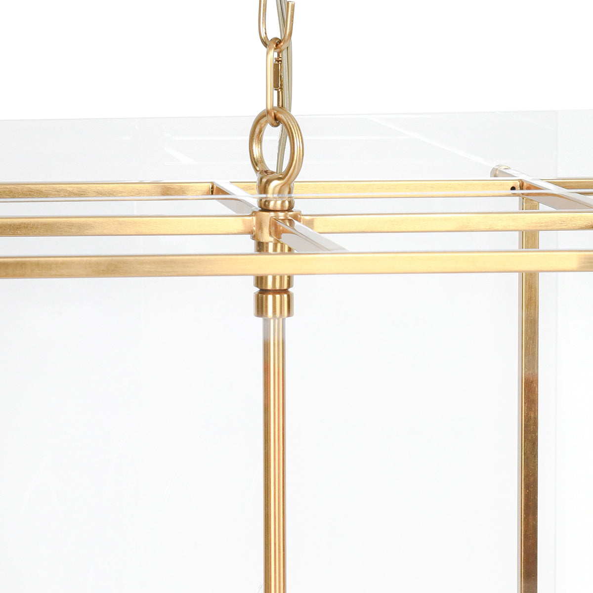 Acrylic Square Chandelier - Gold
