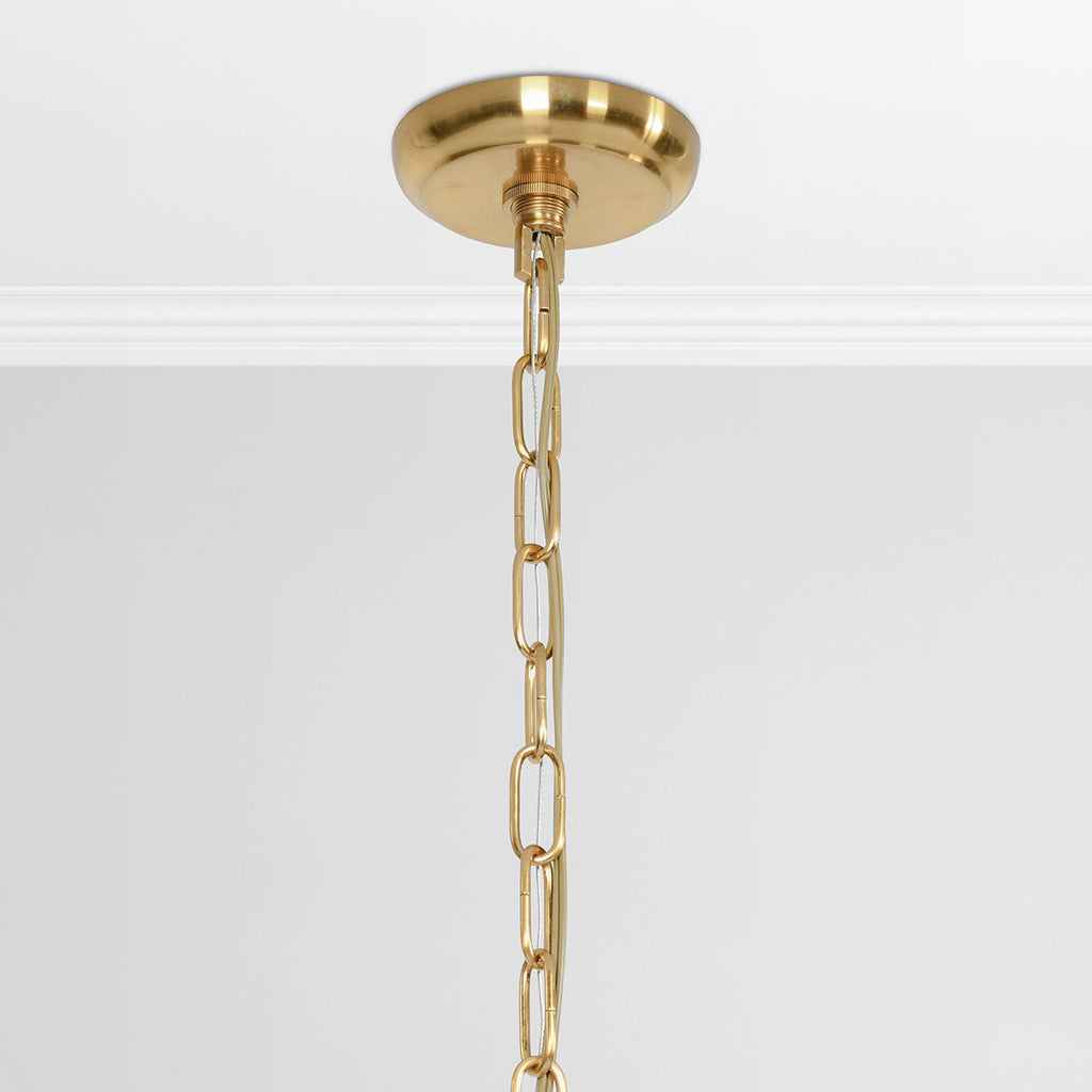 Acrylic Square Chandelier - Gold