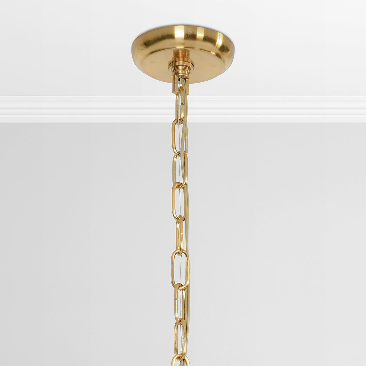 Acrylic Square Chandelier - Gold