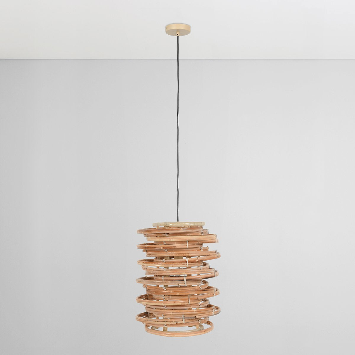 Timeless Natural Rattan Pendant