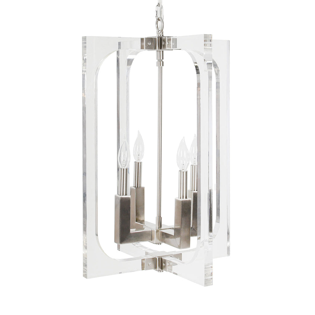 Clear Glass Acrylic Chandelier
