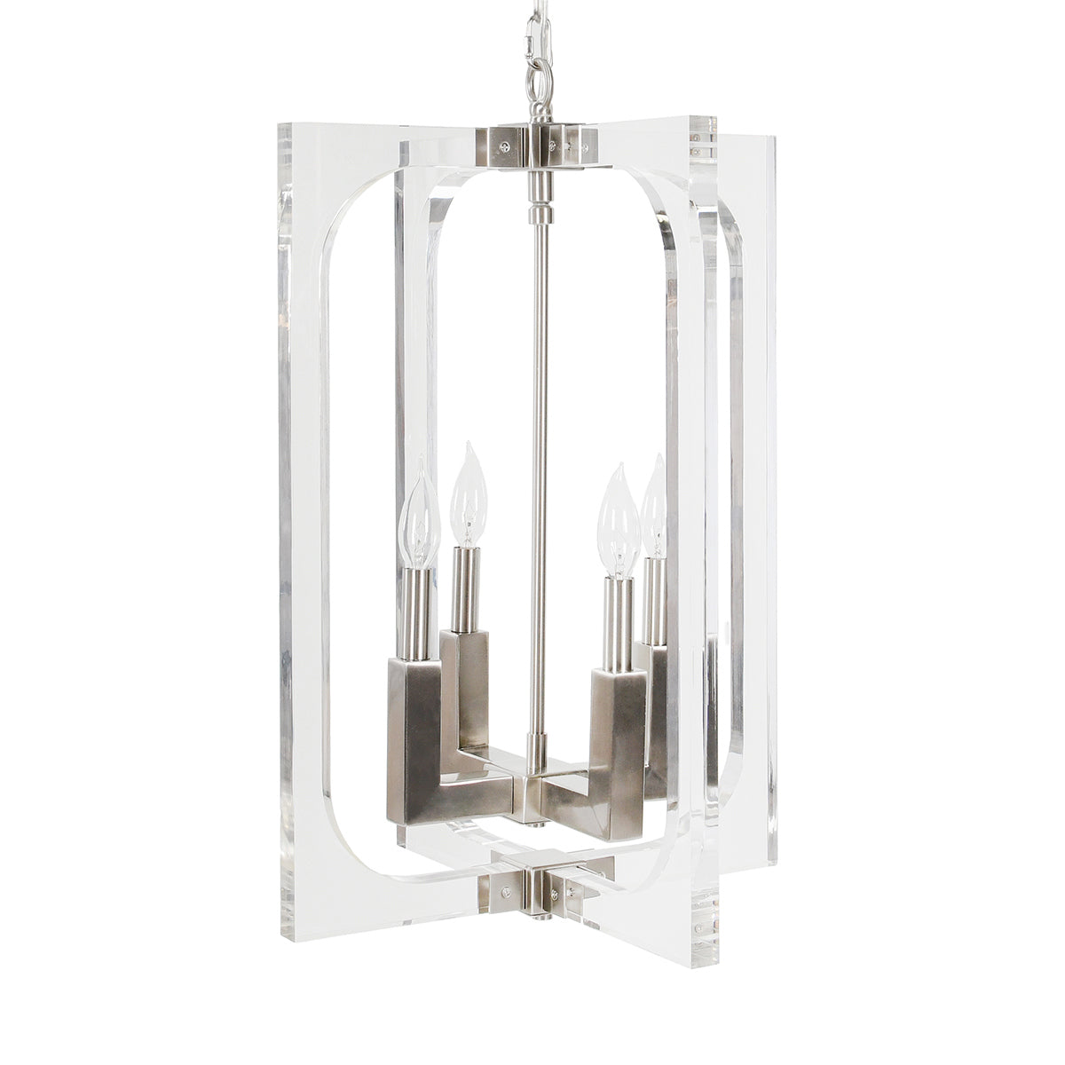 Clear Glass Acrylic Chandelier