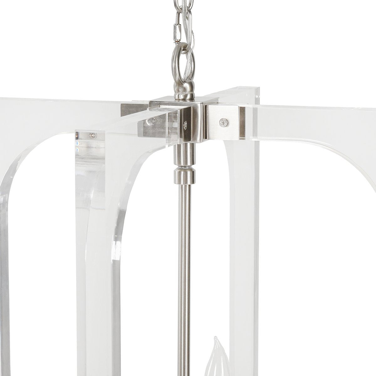 Clear Glass Acrylic Chandelier