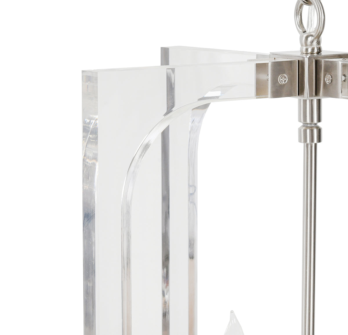 Clear Glass Acrylic Chandelier