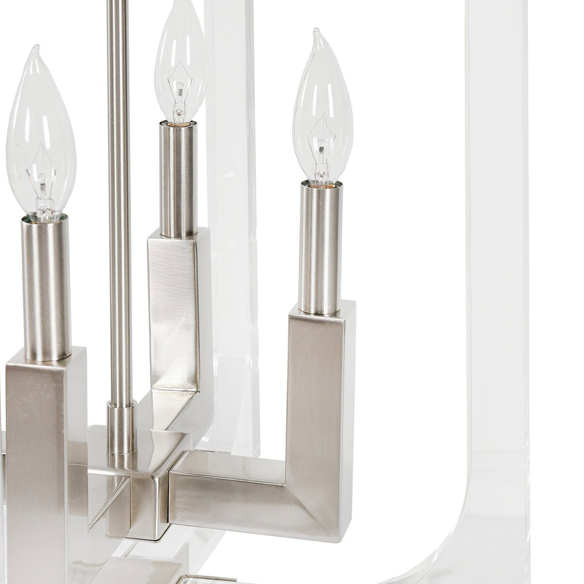 Clear Glass Acrylic Chandelier