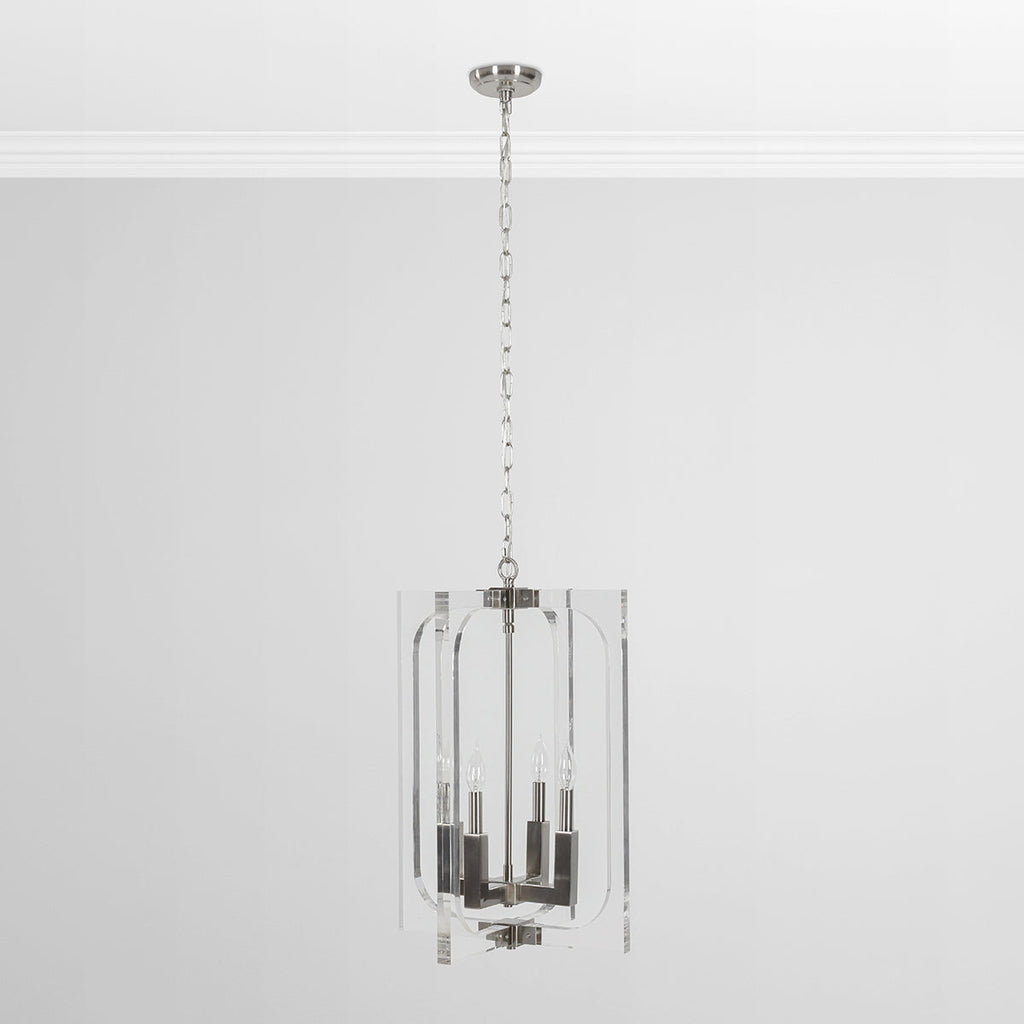 Clear Glass Acrylic Chandelier