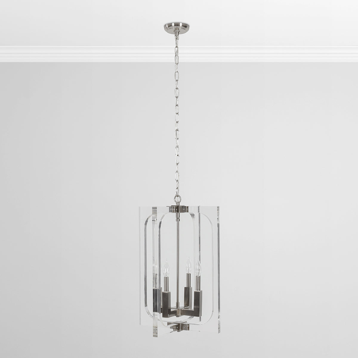 Clear Glass Acrylic Chandelier