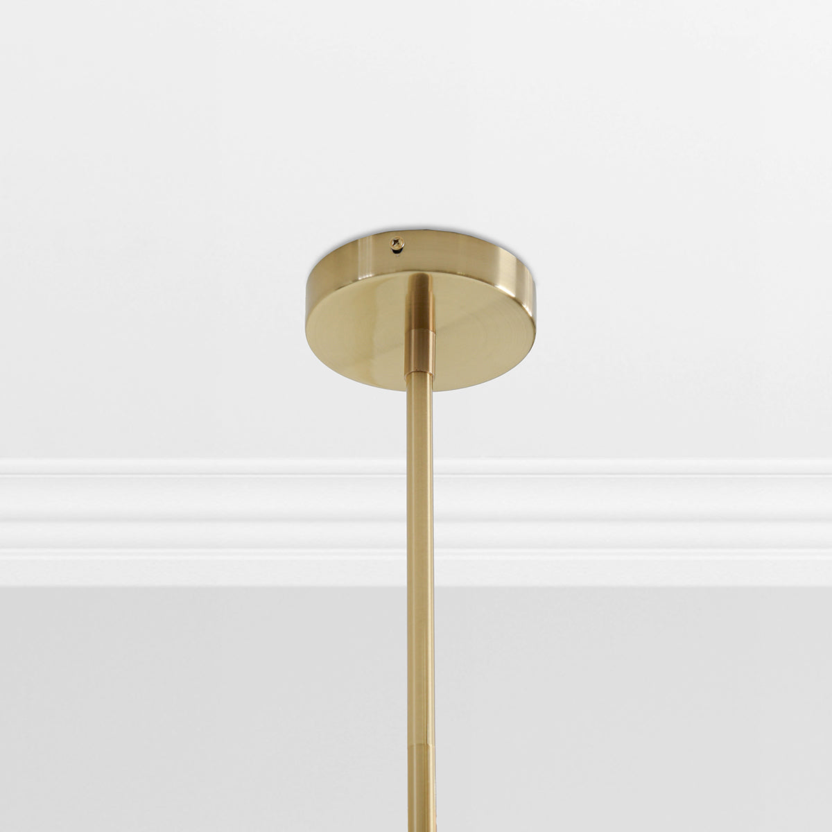 Timeless Clear Glass Brass Chandelier