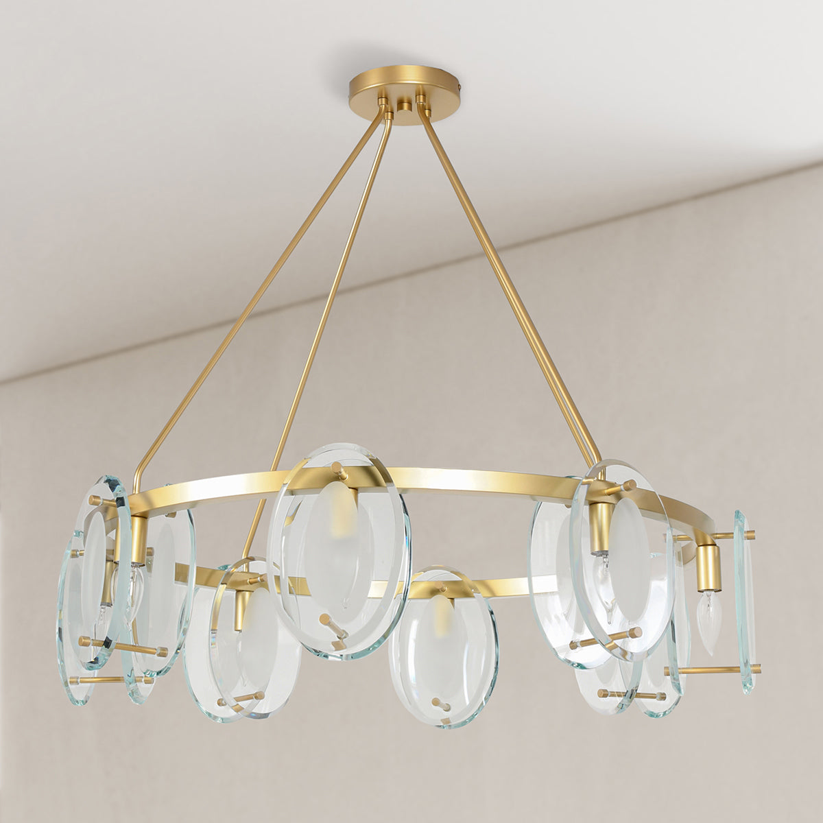 Glass Round Chandelier