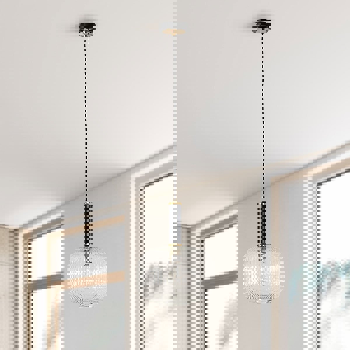 Modern Glass Round Pendant