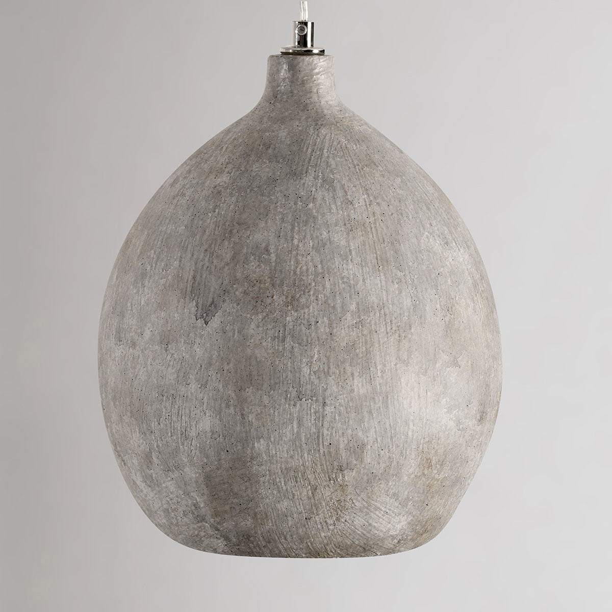 Deep Gray Concrete Round Pendant