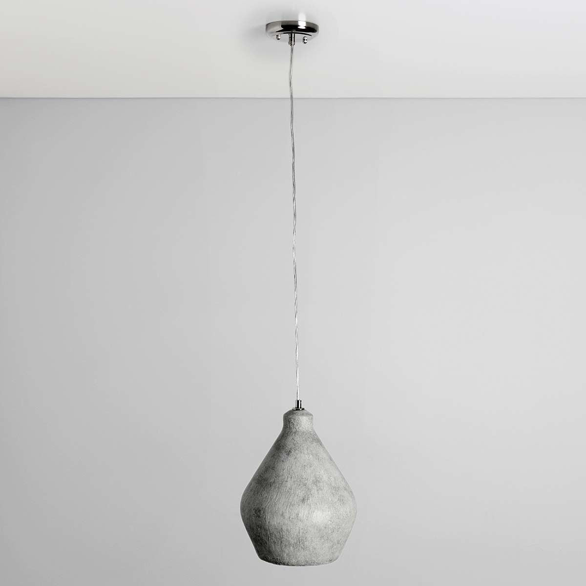 Industrial Elegance Concrete Round Pendant