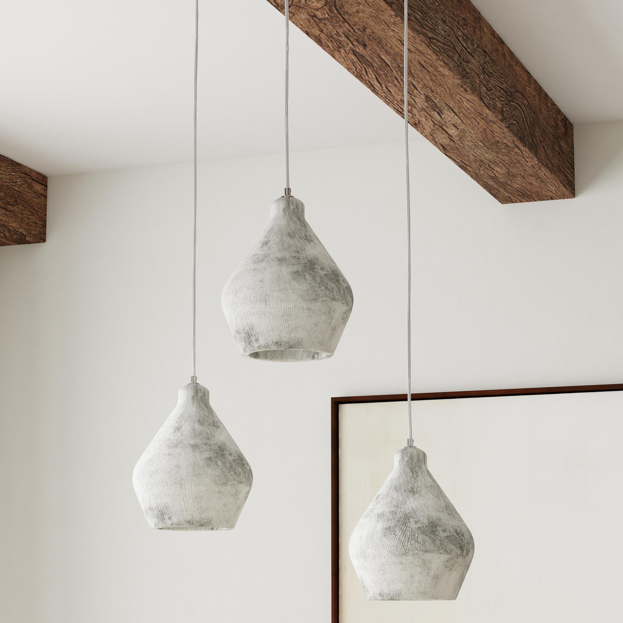 Industrial Elegance Concrete Round Pendant