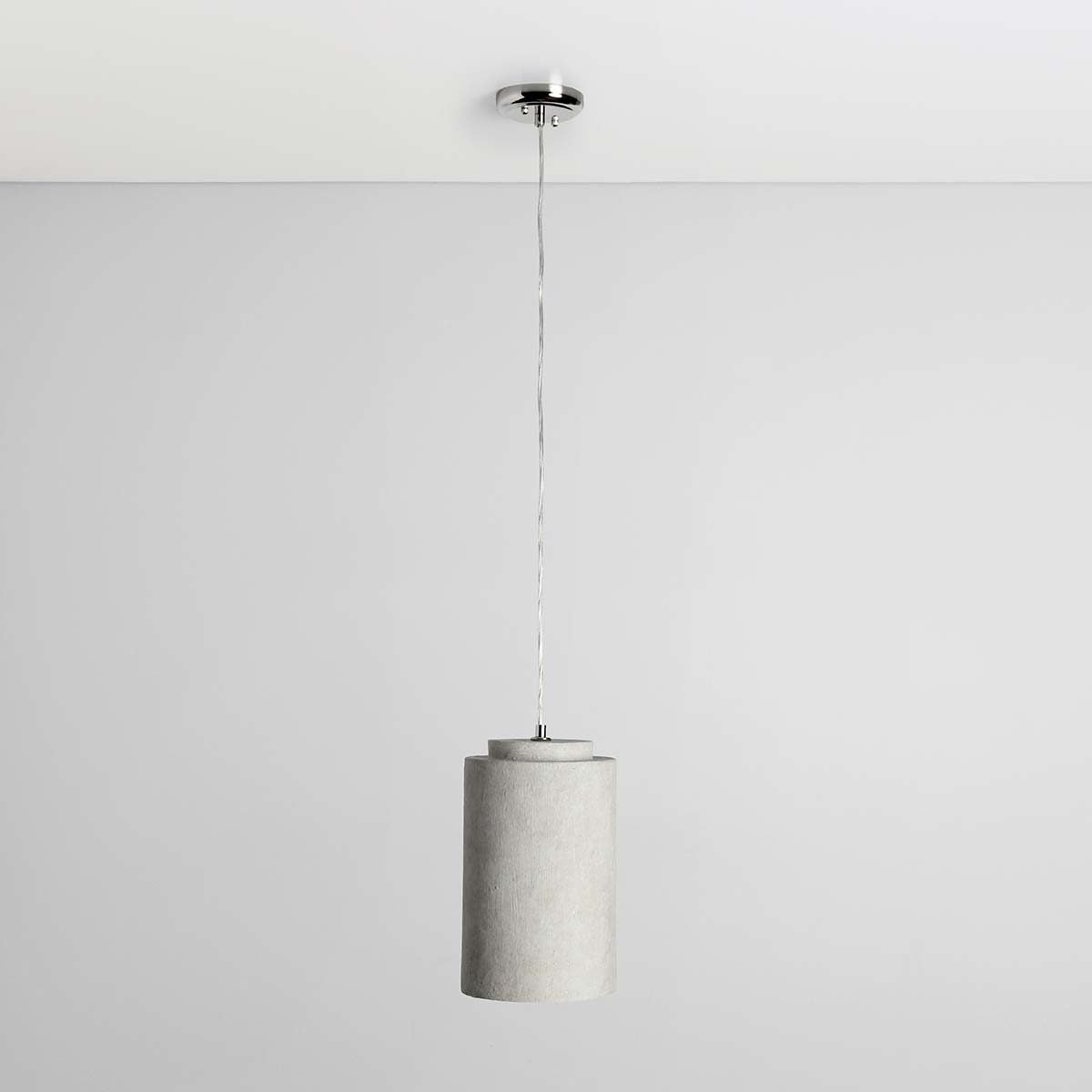 Concrete Industrial Round Pendant