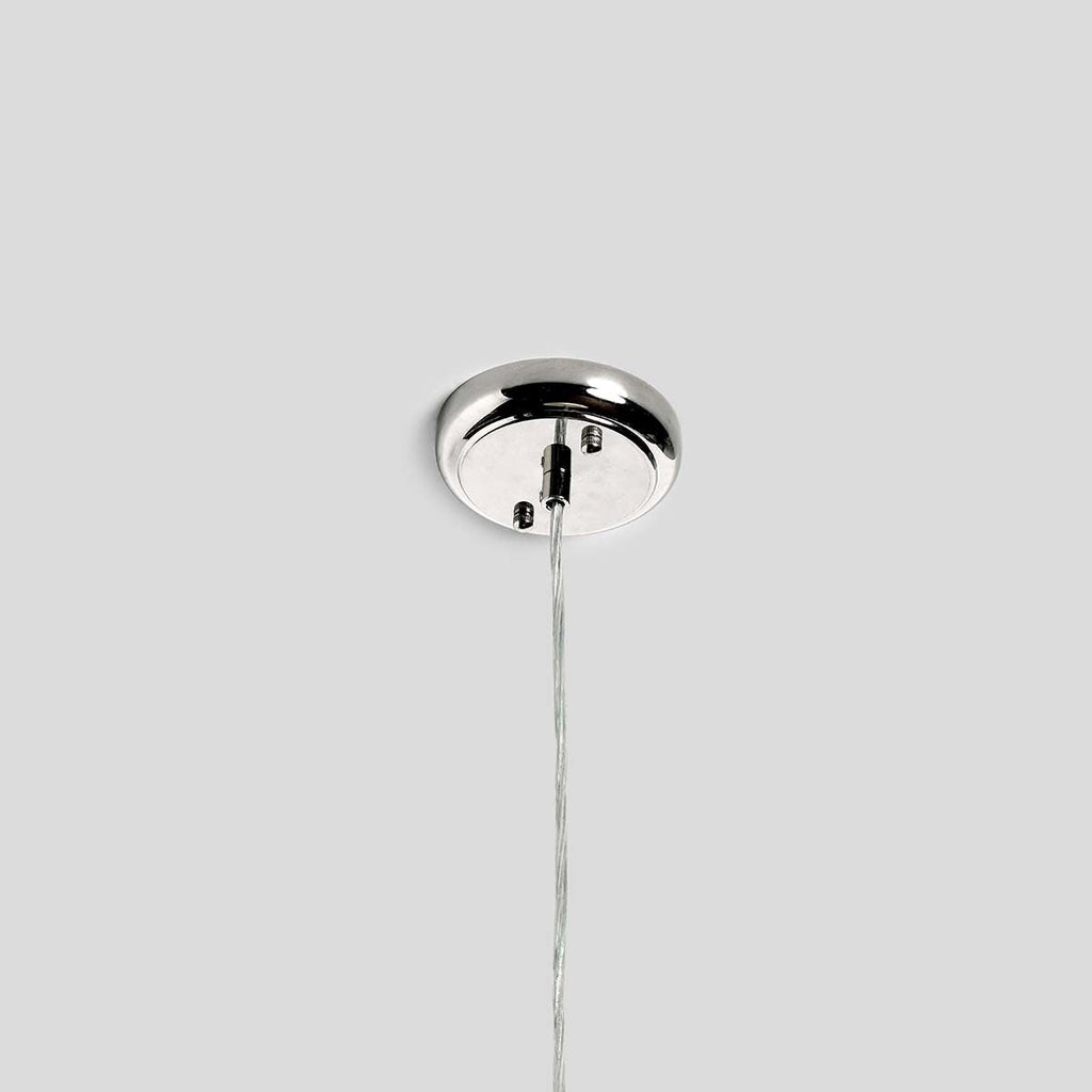 Antique White Concrete Round Pendant