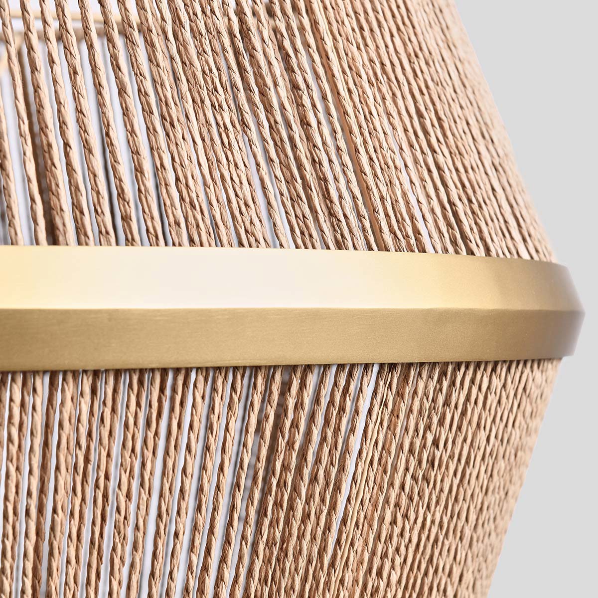 Woven Rattan Round Chandelier