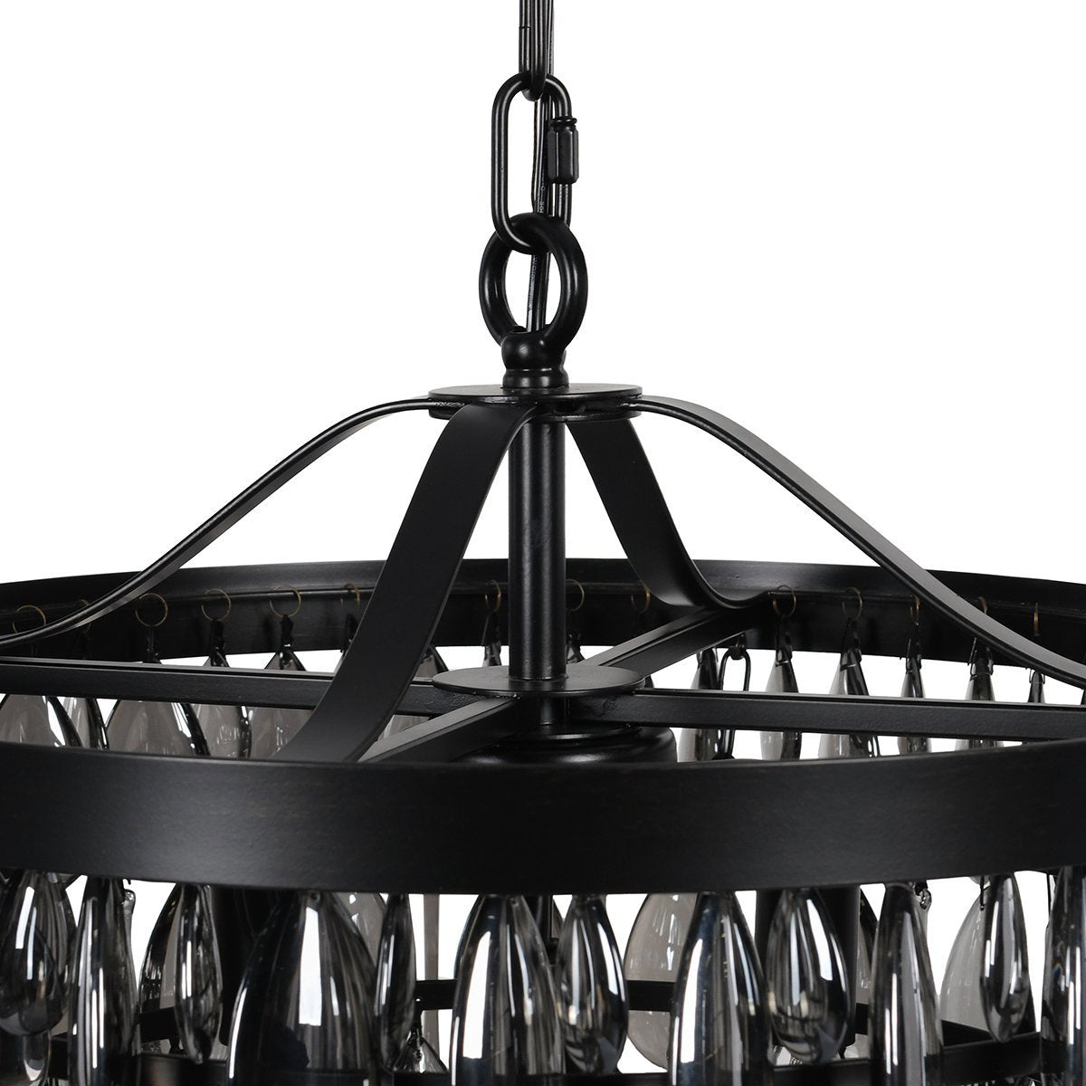 Compact Glass Round Chandelier
