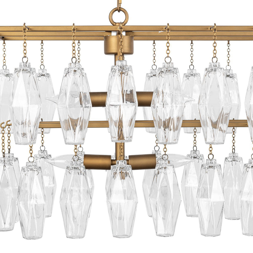 Modern Refinement Glass Round Chandelier