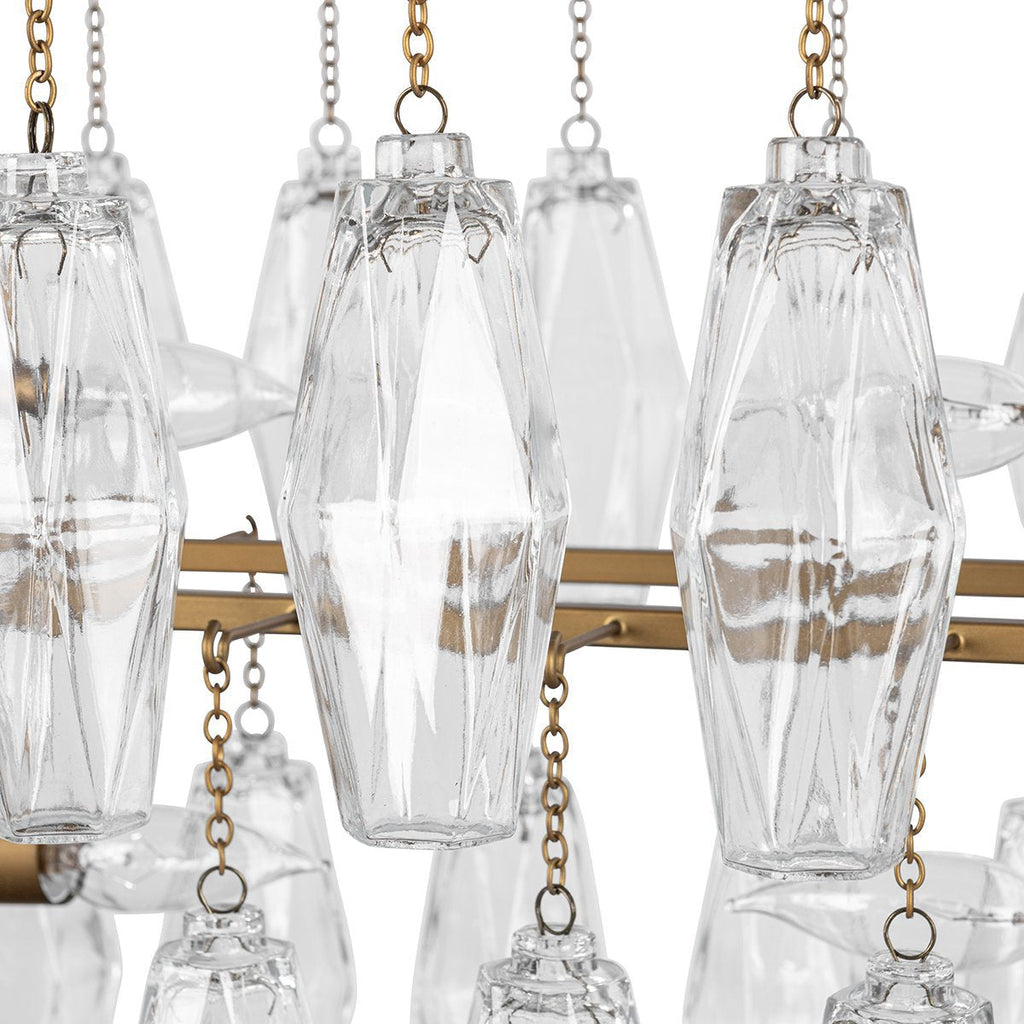 Modern Refinement Glass Round Chandelier