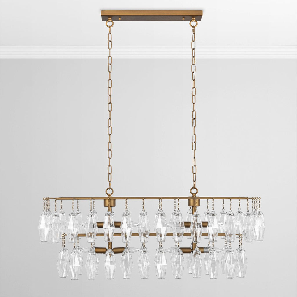 Modern Refinement Glass Round Chandelier