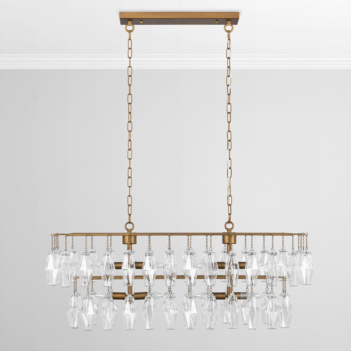 Modern Refinement Glass Round Chandelier