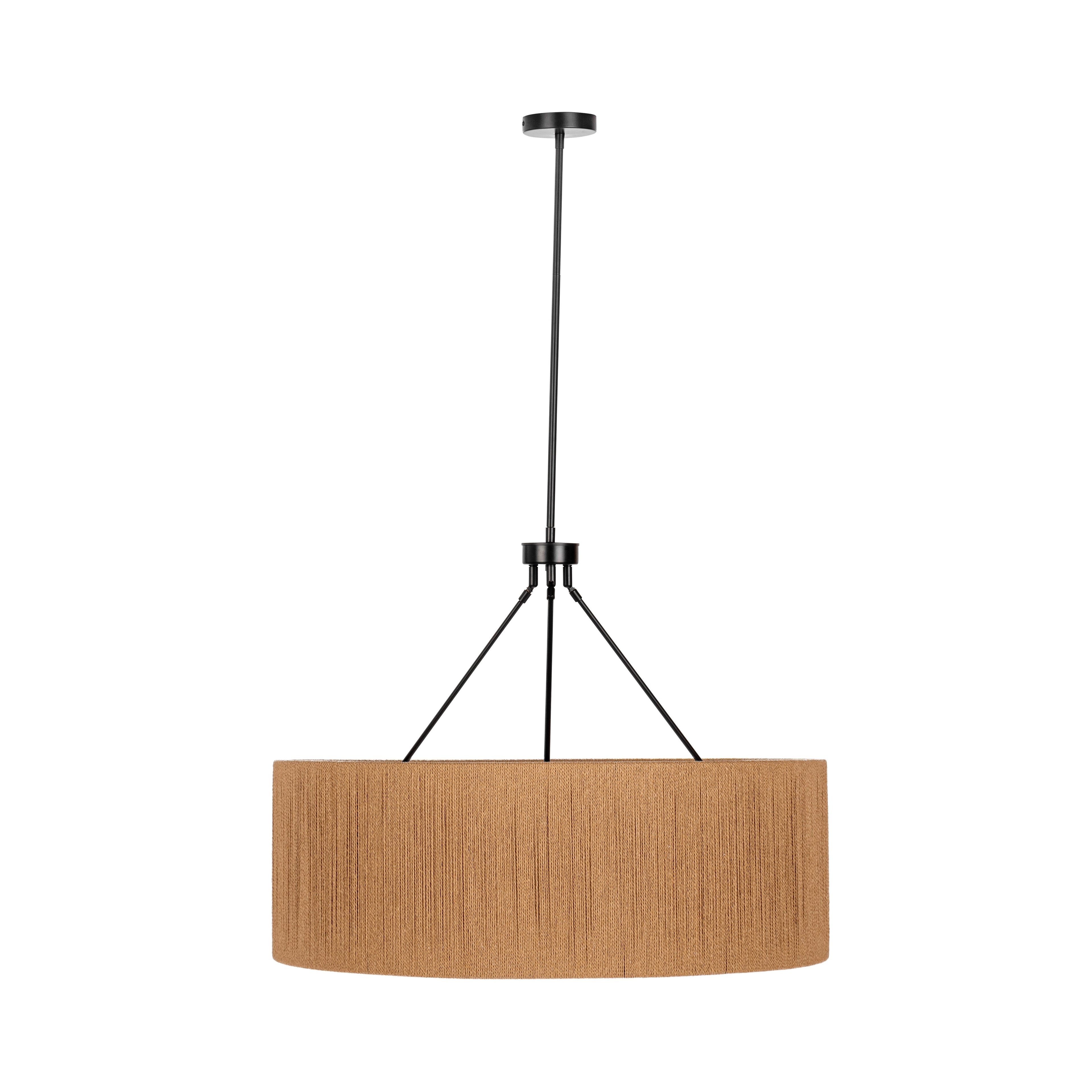 Natural Rattan Round Pendant