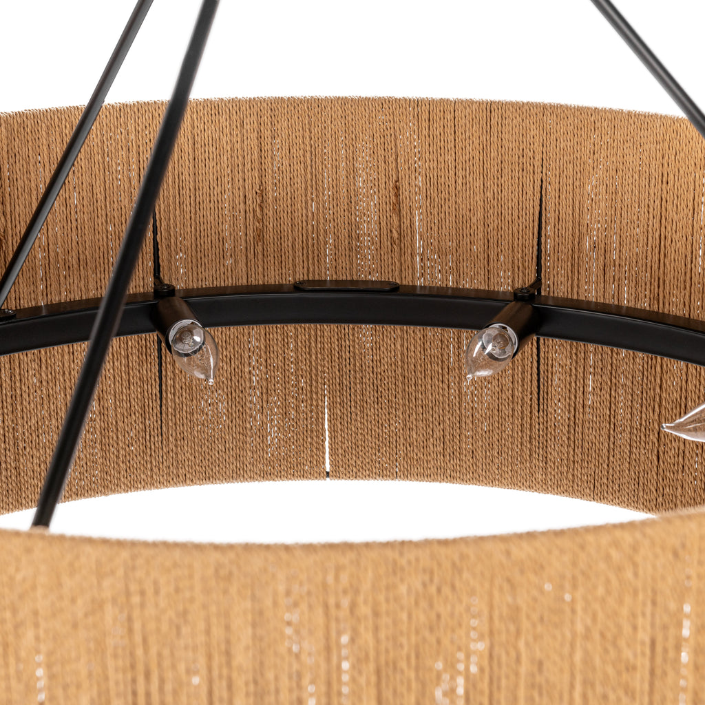 Natural Rattan Round Pendant