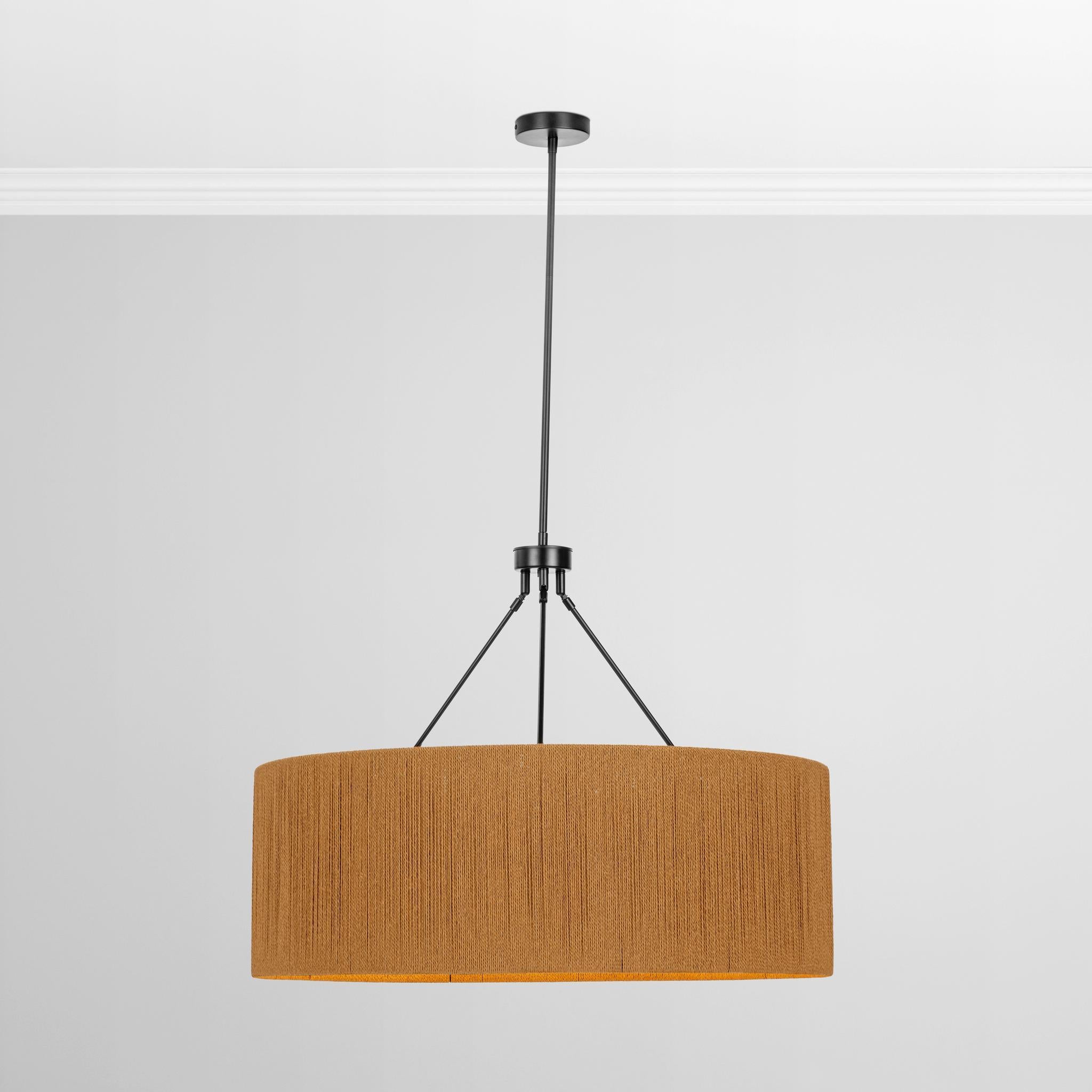 Natural Rattan Round Pendant