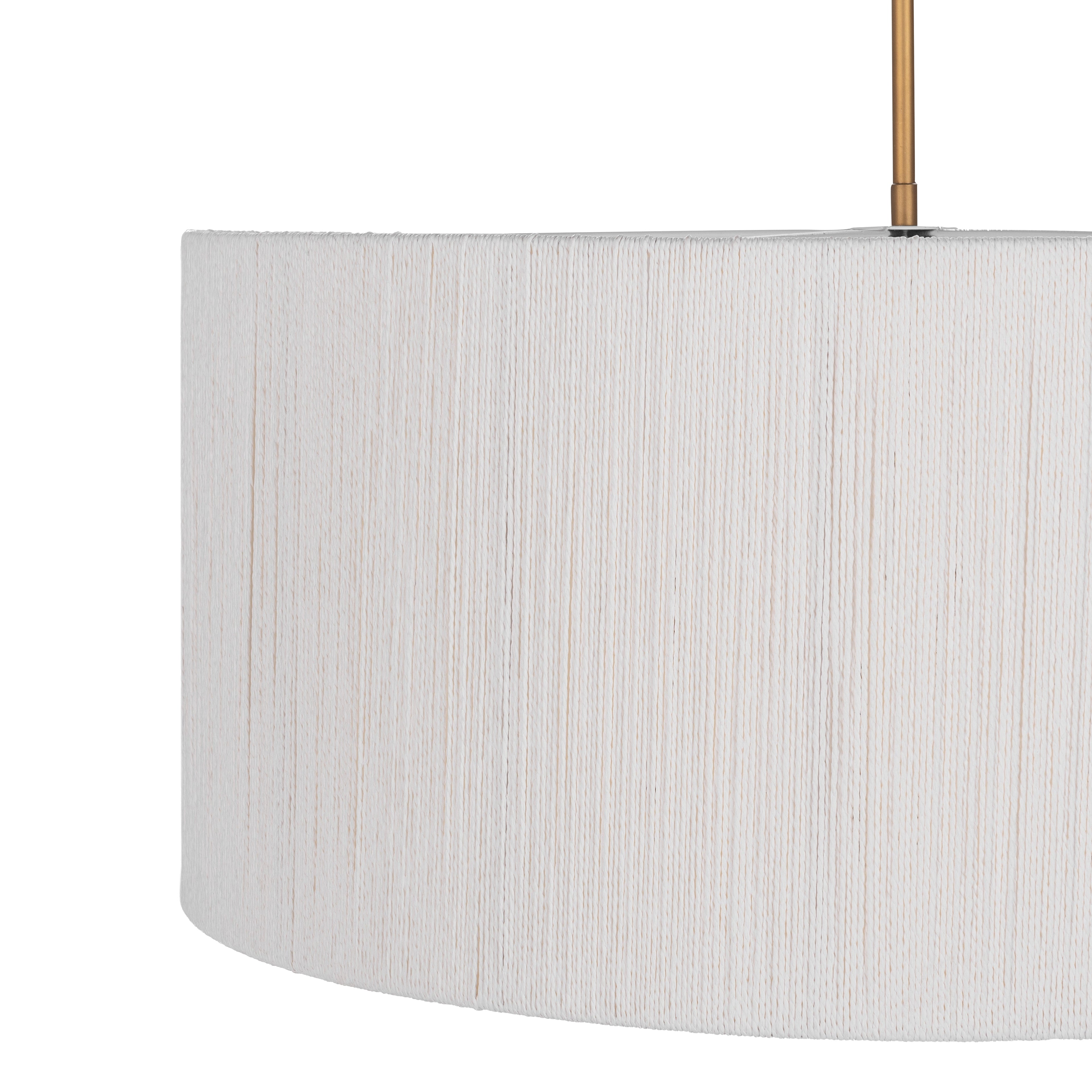 Sculptural Rattan Round Pendant