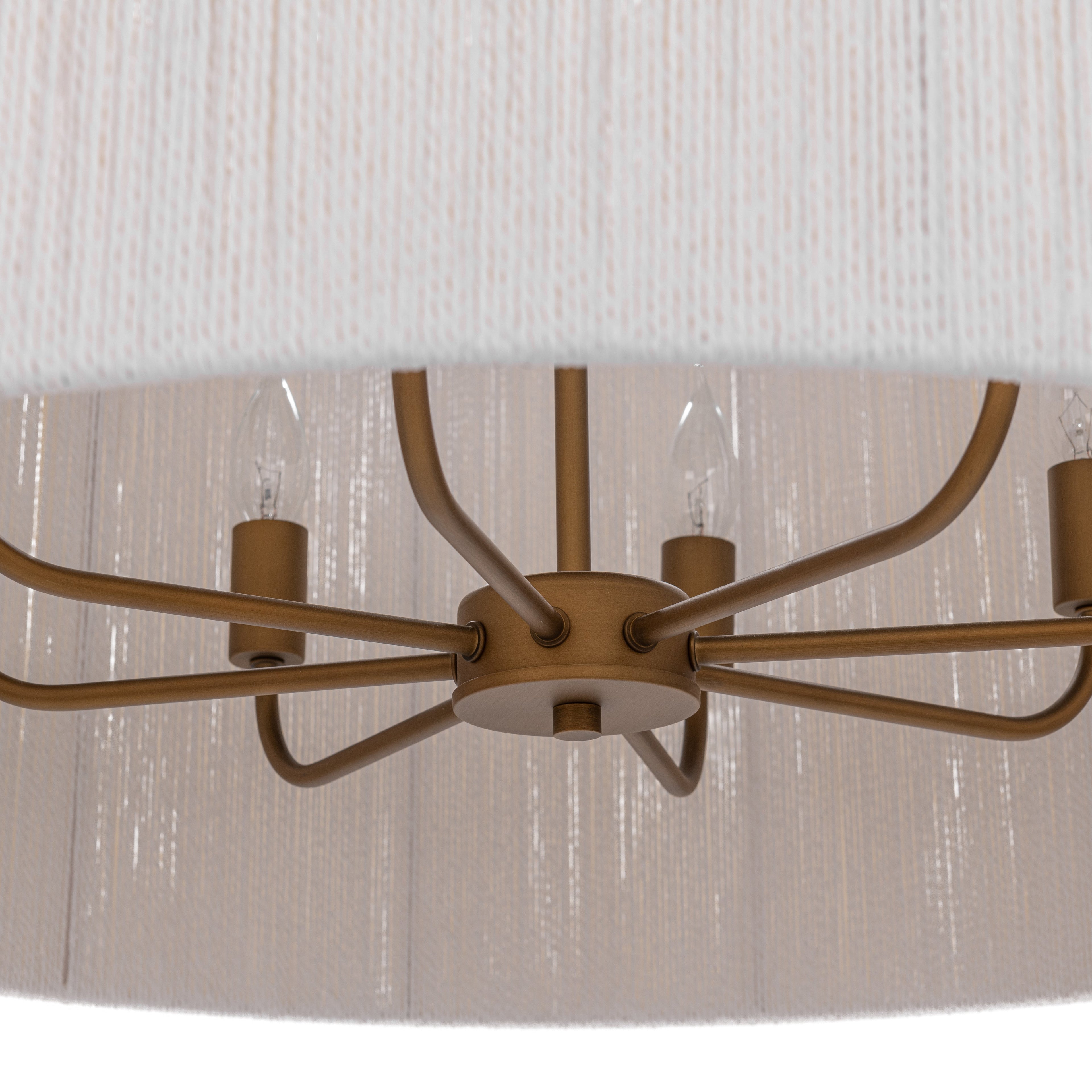 Sculptural Rattan Round Pendant